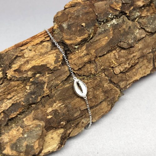 Armkette Silber mit Kauri-Muschel