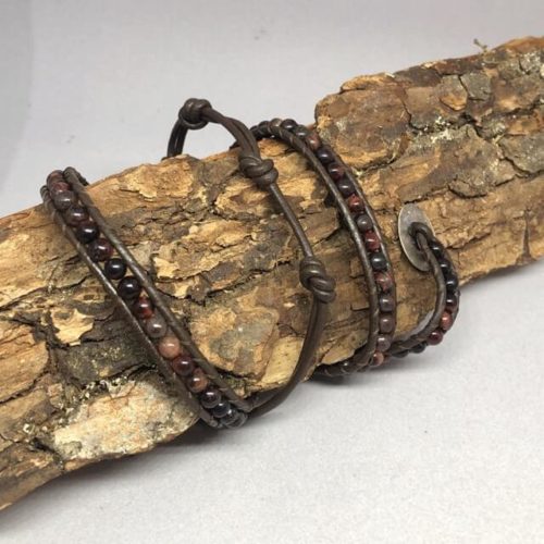 Leder Armband braun
